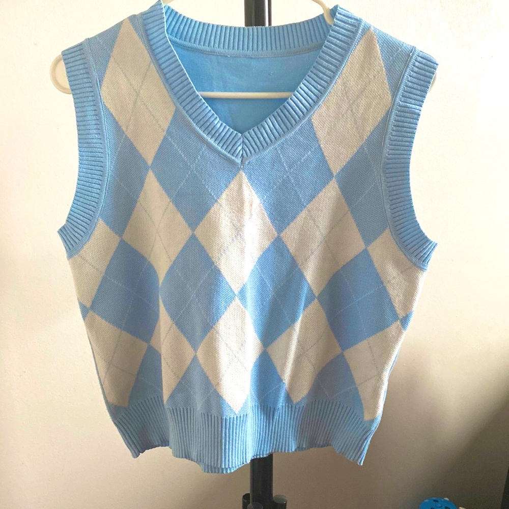 Argyle Pattern Sweater